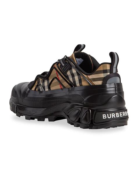 burberry check sneakers|burberry arthur vintage check sneakers.